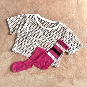 ✨ cropped athletic jersey XS